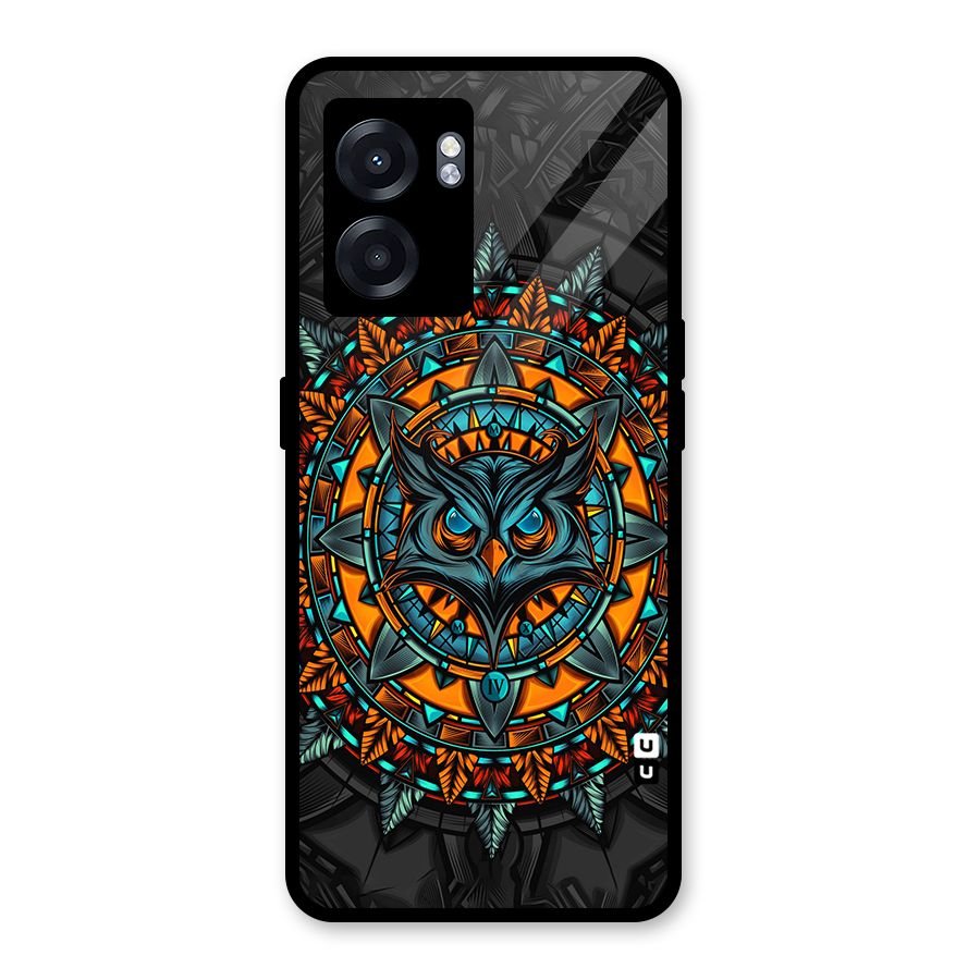 Mighty Owl Artwork Glass Back Case for Oppo K10 (5G)