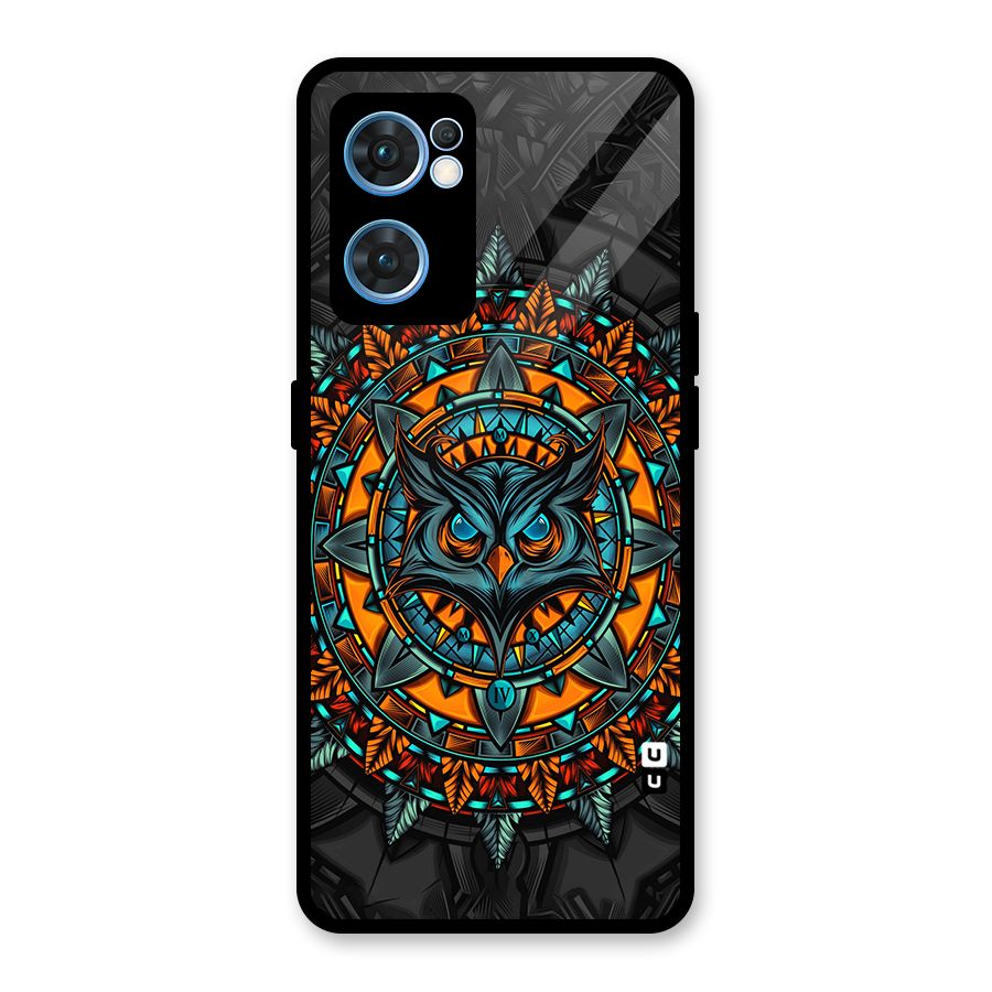Mighty Owl Artwork Glass Back Case for Oppo Reno7 5G