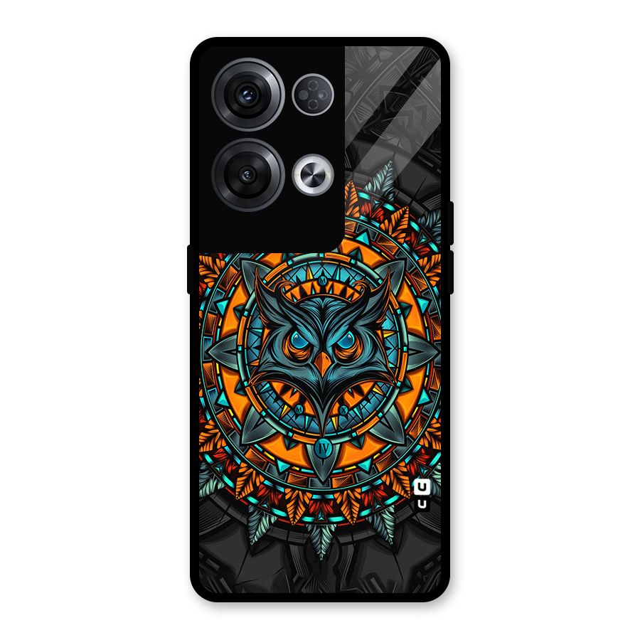 Mighty Owl Artwork Glass Back Case for Oppo Reno8 Pro 5G