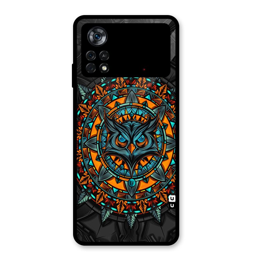 Mighty Owl Artwork Glass Back Case for Poco X4 Pro 5G