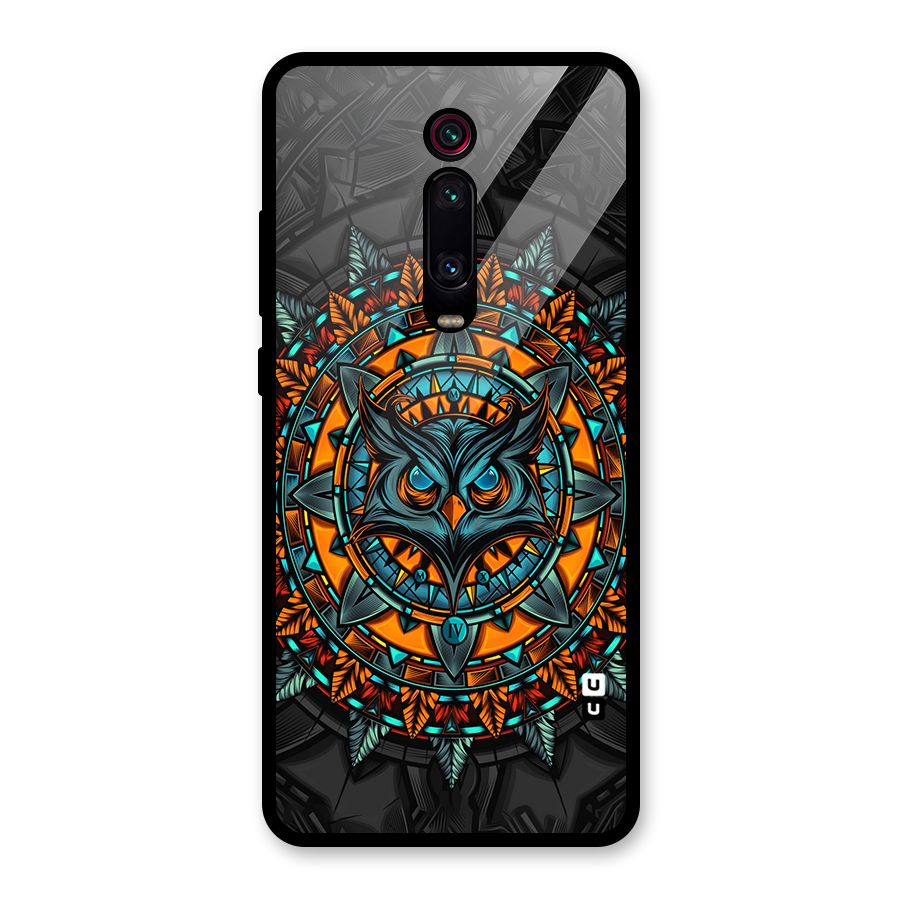 Mighty Owl Artwork Glass Back Case for Redmi K20