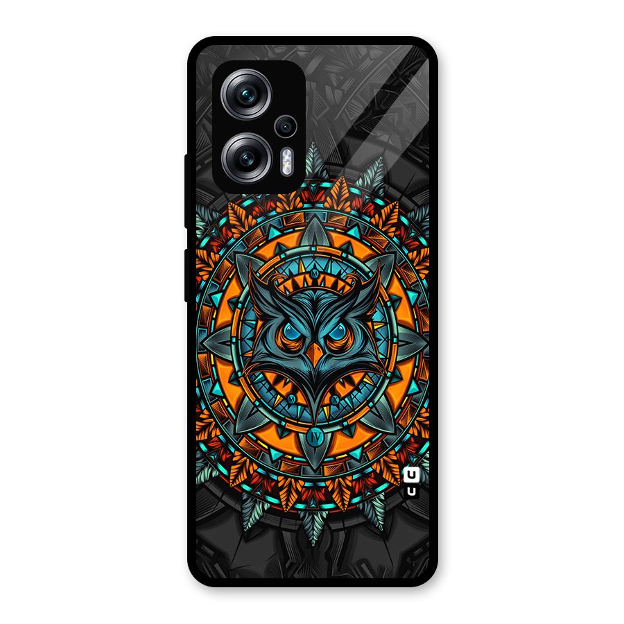 Mighty Owl Artwork Glass Back Case for Redmi K50i