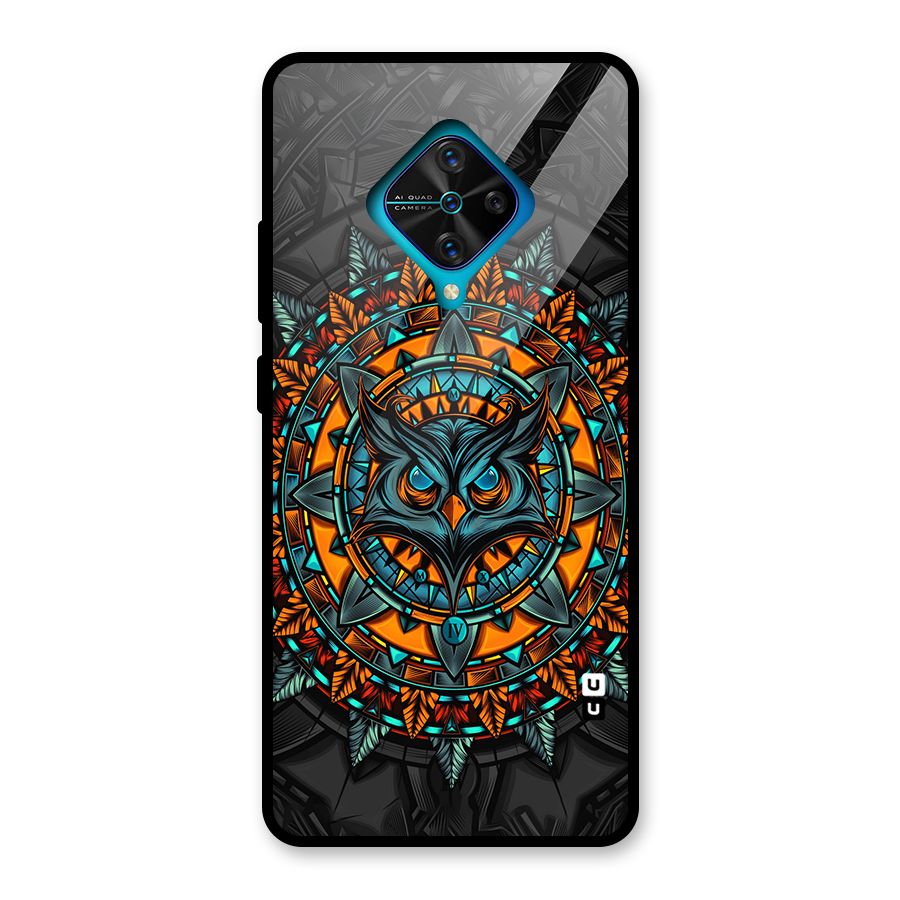 Mighty Owl Artwork Glass Back Case for Vivo S1 Pro