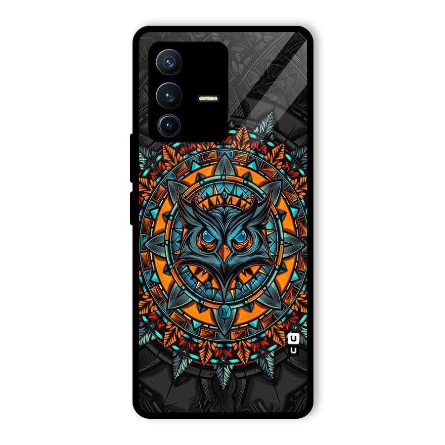 Mighty Owl Artwork Glass Back Case for Vivo V23 Pro