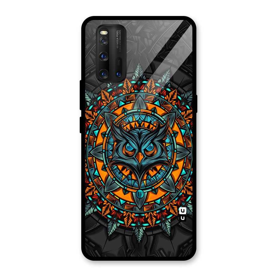 Mighty Owl Artwork Glass Back Case for Vivo iQOO 3