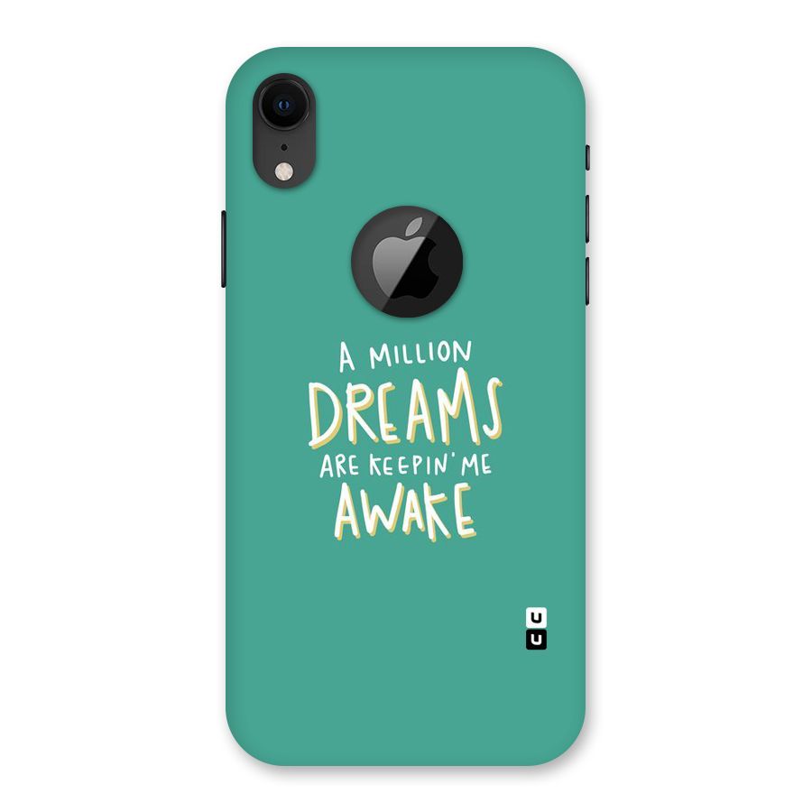 Million Dreams Back Case for iPhone XR Logo Cut