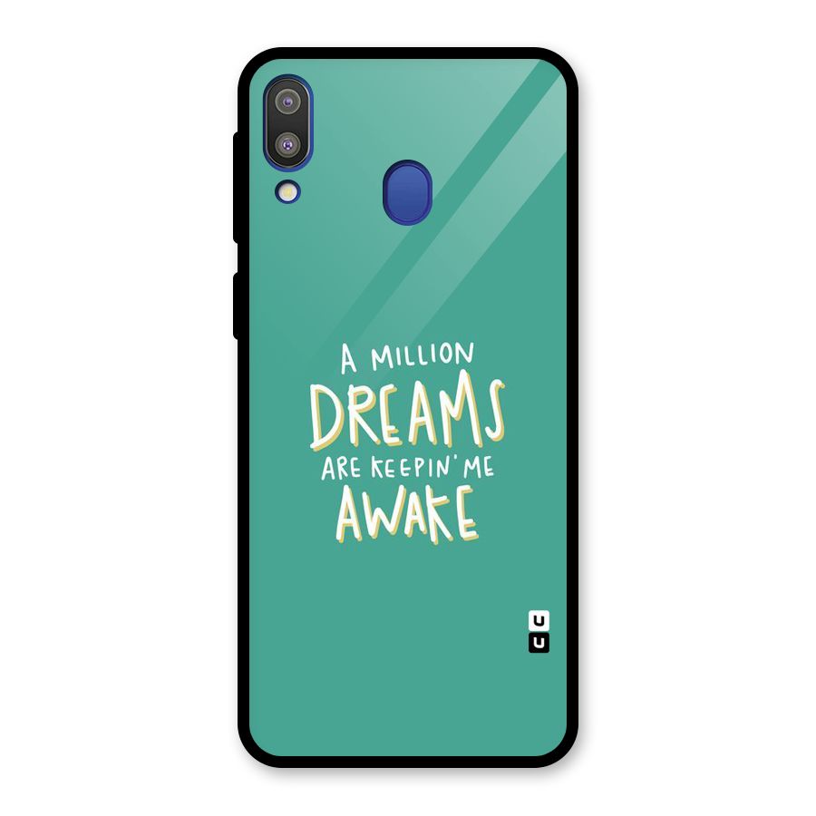 Million Dreams Glass Back Case for Galaxy M20