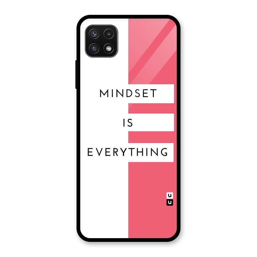 Mindset is Everything Glass Back Case for Galaxy A22 5G
