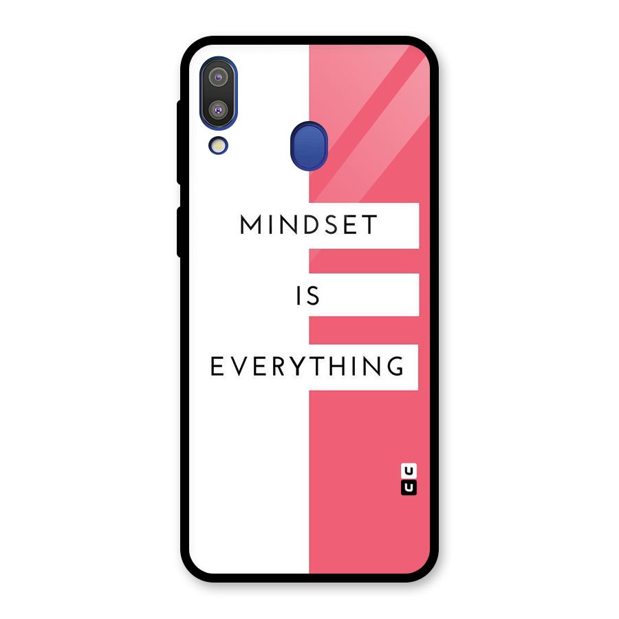 Mindset is Everything Glass Back Case for Galaxy M20