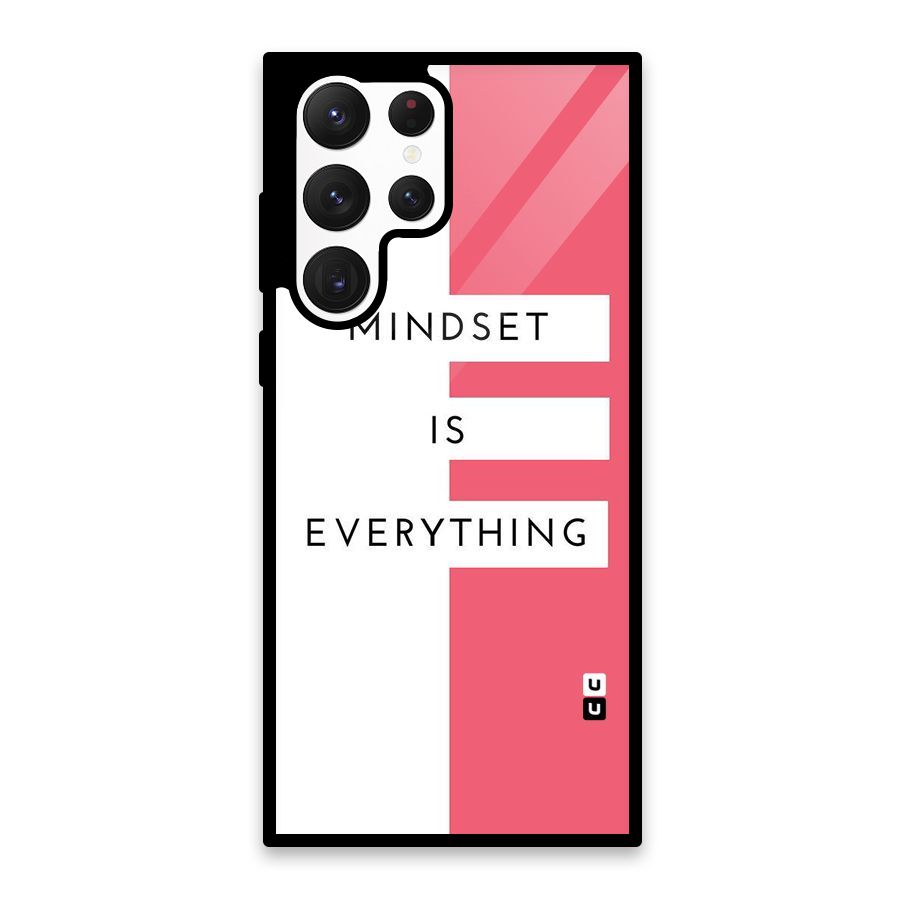 Mindset is Everything Glass Back Case for Galaxy S22 Ultra 5G