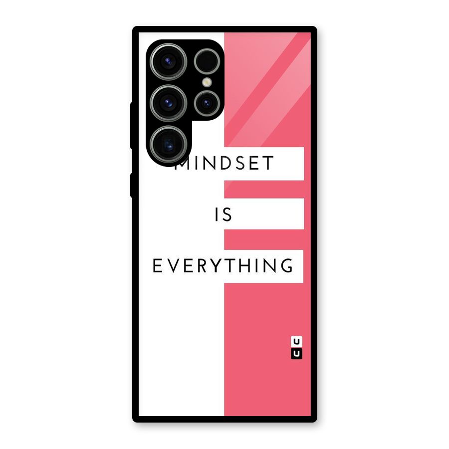 Mindset is Everything Glass Back Case for Galaxy S23 Ultra