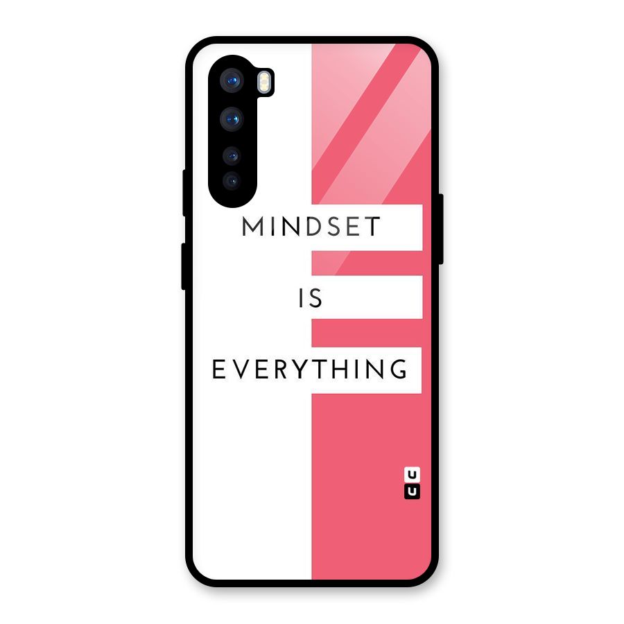 Mindset is Everything Glass Back Case for OnePlus Nord