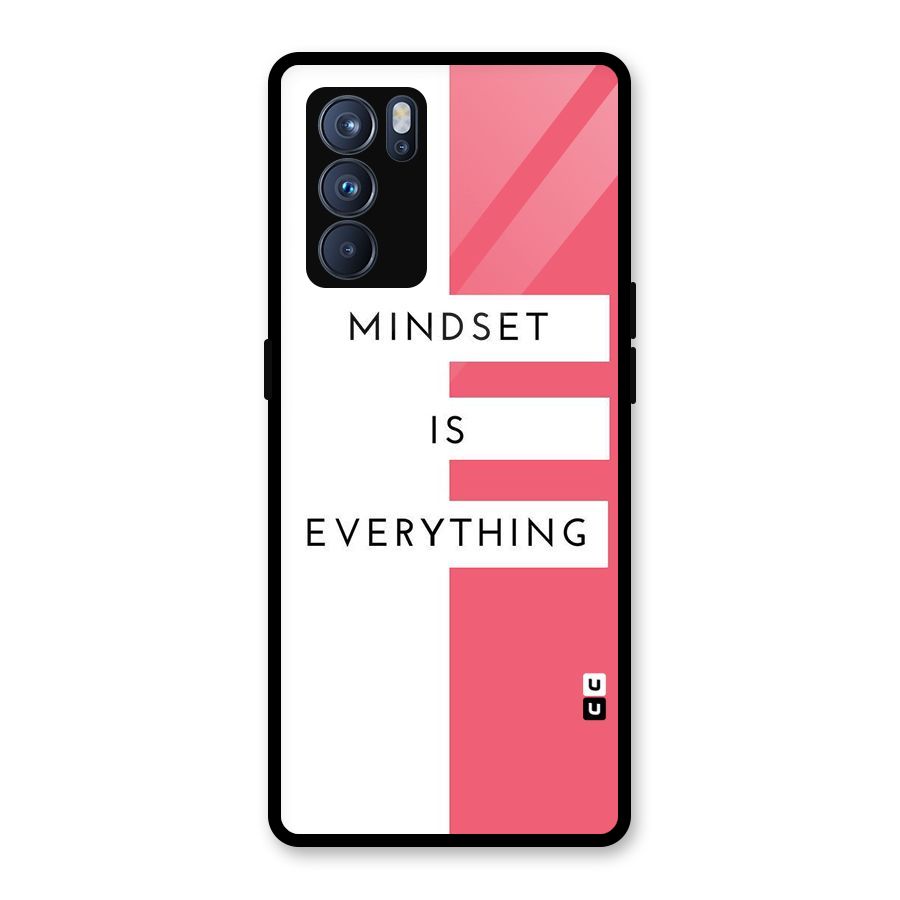 Mindset is Everything Glass Back Case for Oppo Reno6 Pro 5G
