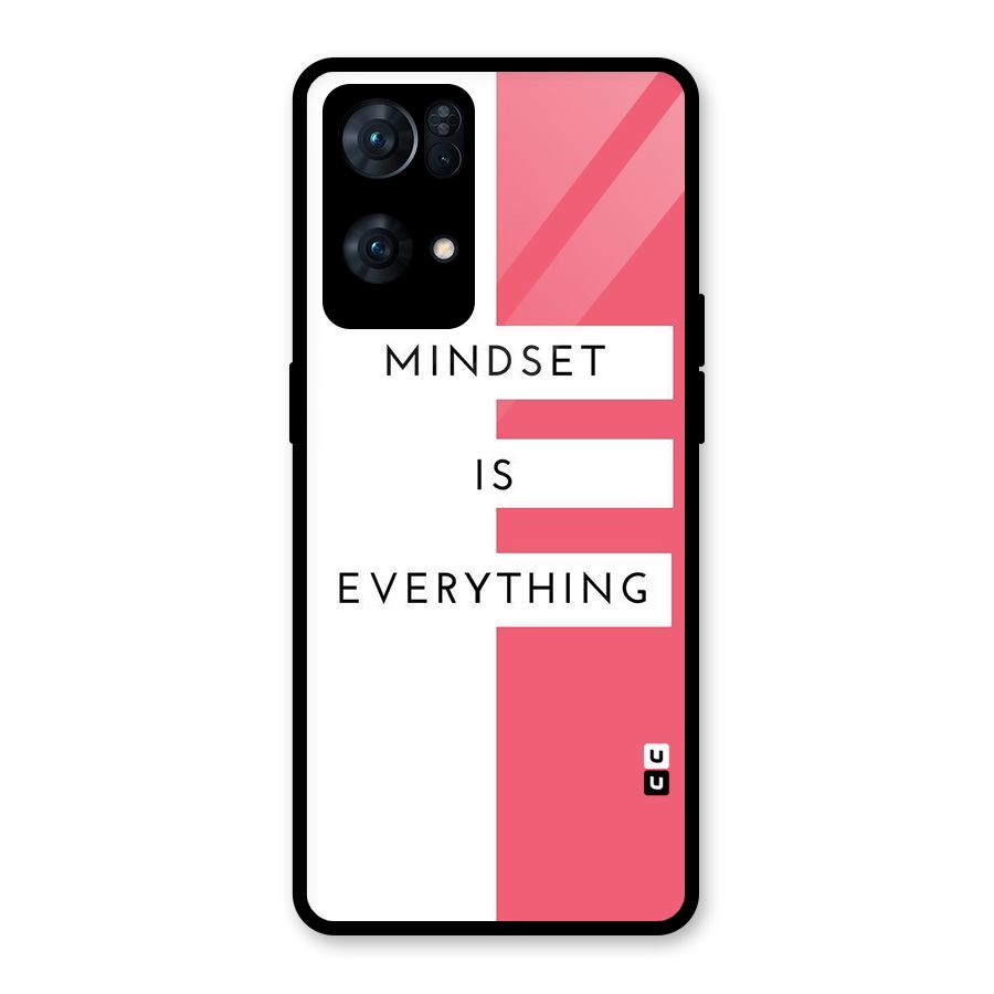 Mindset is Everything Glass Back Case for Oppo Reno7 Pro 5G