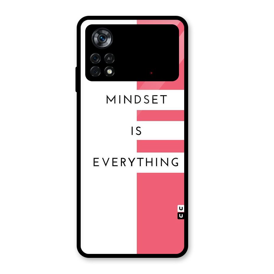 Mindset is Everything Glass Back Case for Poco X4 Pro 5G