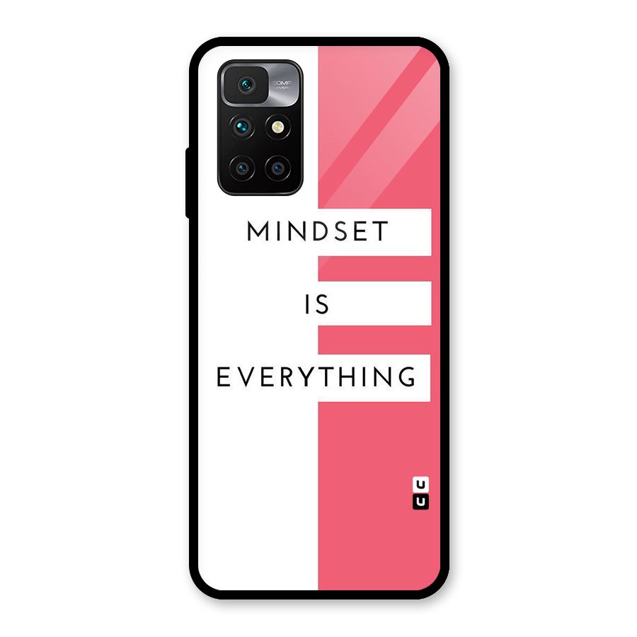 Mindset is Everything Glass Back Case for Redmi 10 Prime