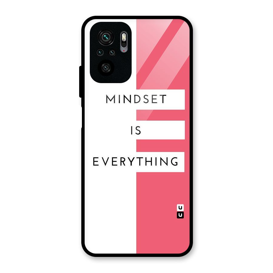 Mindset is Everything Glass Back Case for Redmi Note 10S