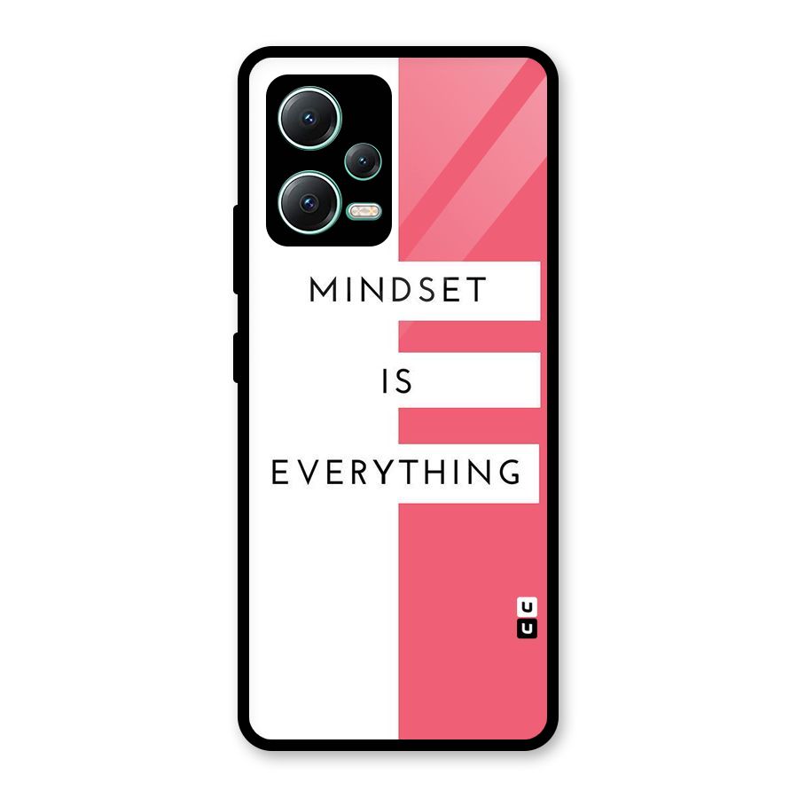 Mindset is Everything Glass Back Case for Redmi Note 12 5G