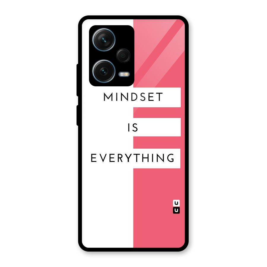 Mindset is Everything Glass Back Case for Redmi Note 12 Pro Plus 5G