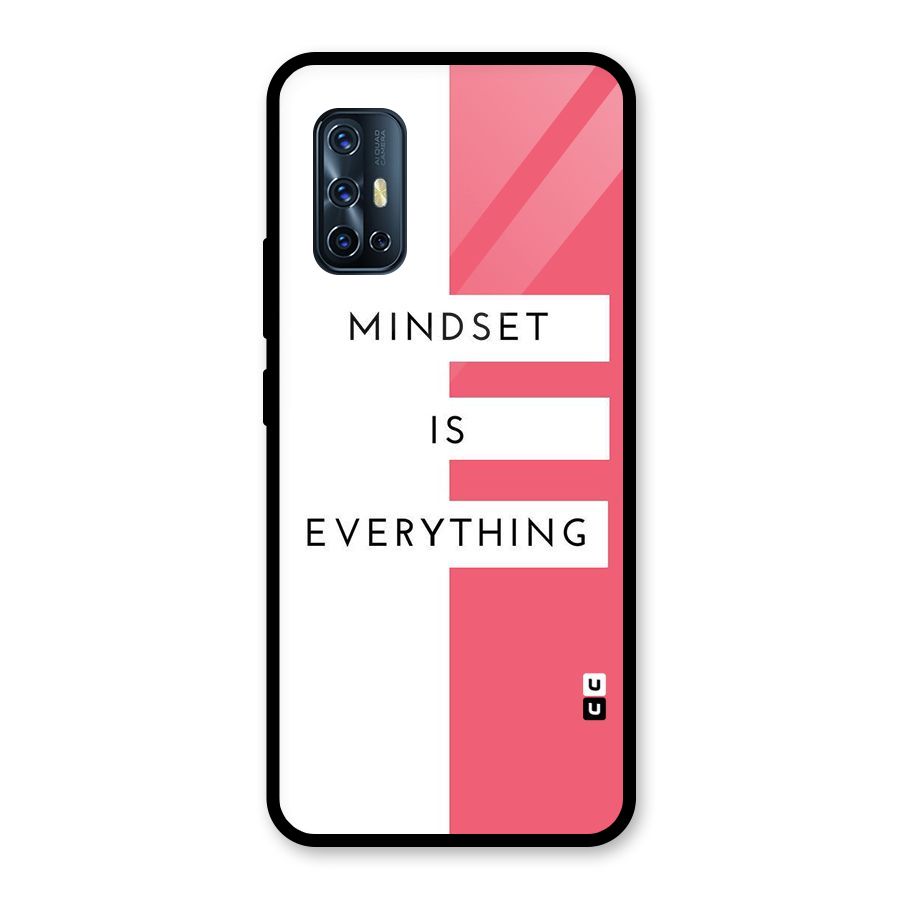 Mindset is Everything Glass Back Case for Vivo V17