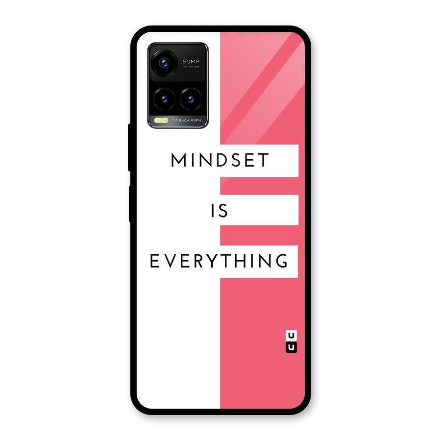 Mindset is Everything Glass Back Case for Vivo Y21A