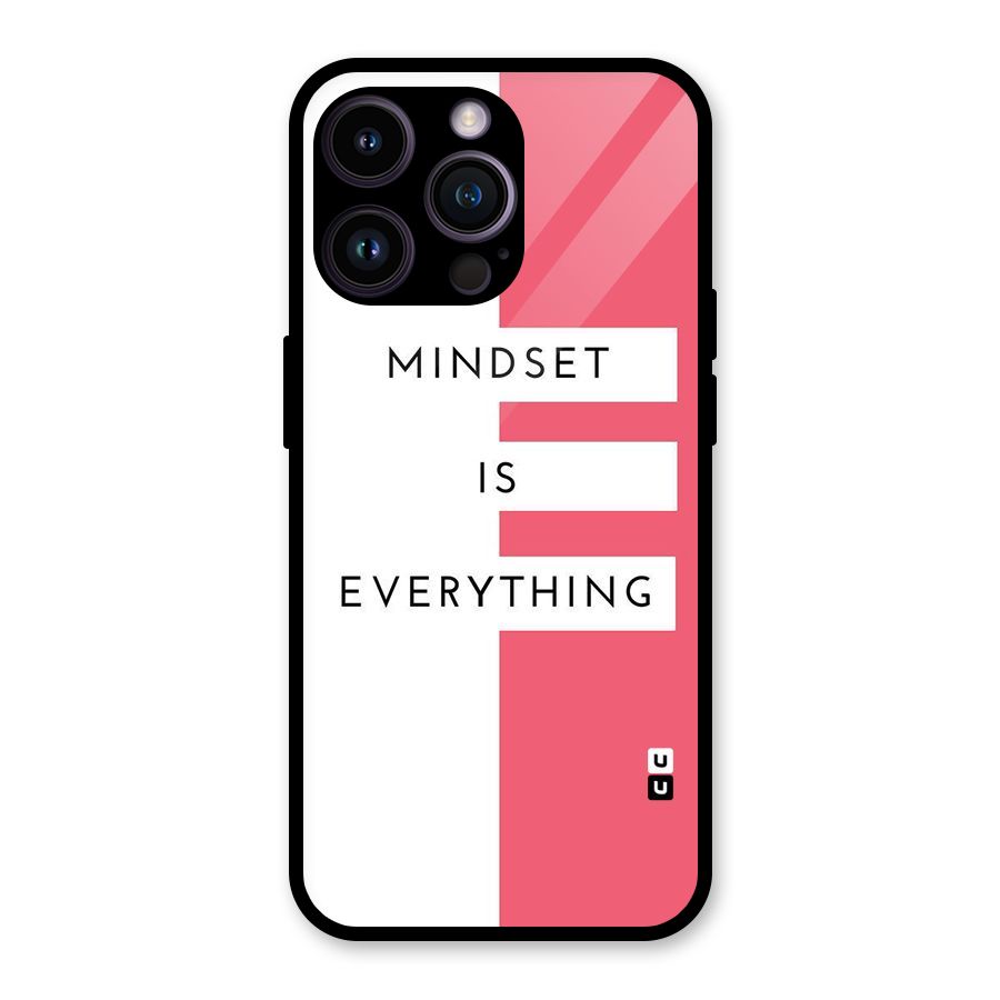 Mindset is Everything Glass Back Case for iPhone 14 Pro Max