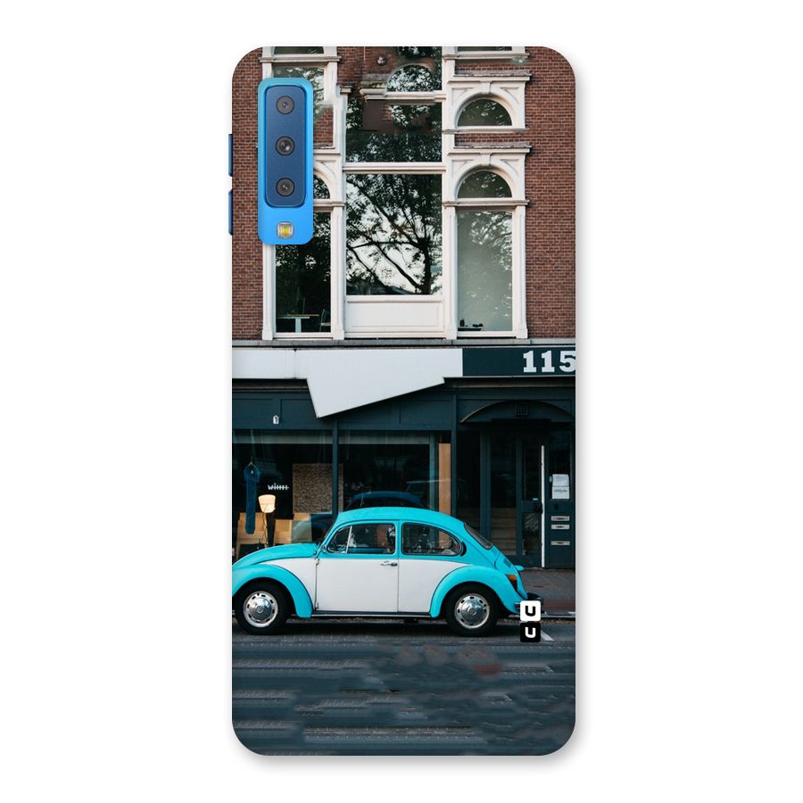 Mini Blue Car Back Case for Galaxy A7 (2018)