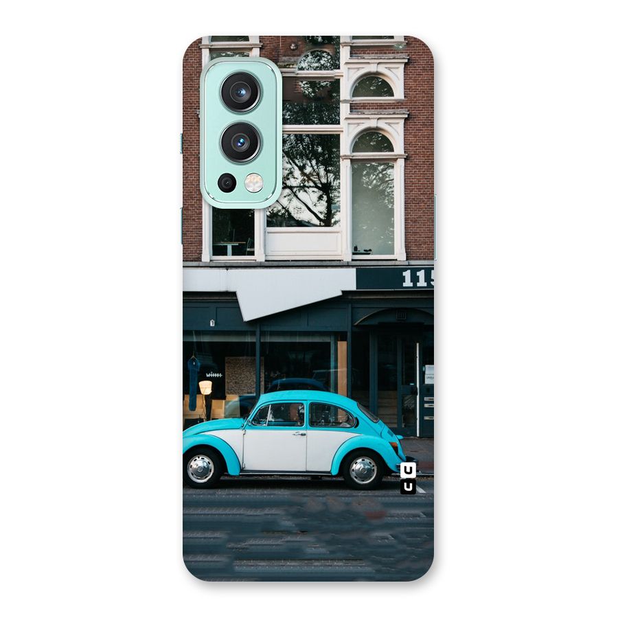 Mini Blue Car Back Case for OnePlus Nord 2 5G