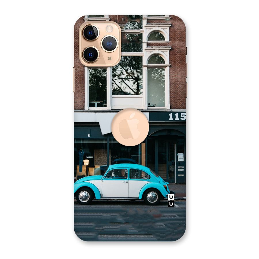 Mini Blue Car Back Case for iPhone 11 Pro Max Logo Cut