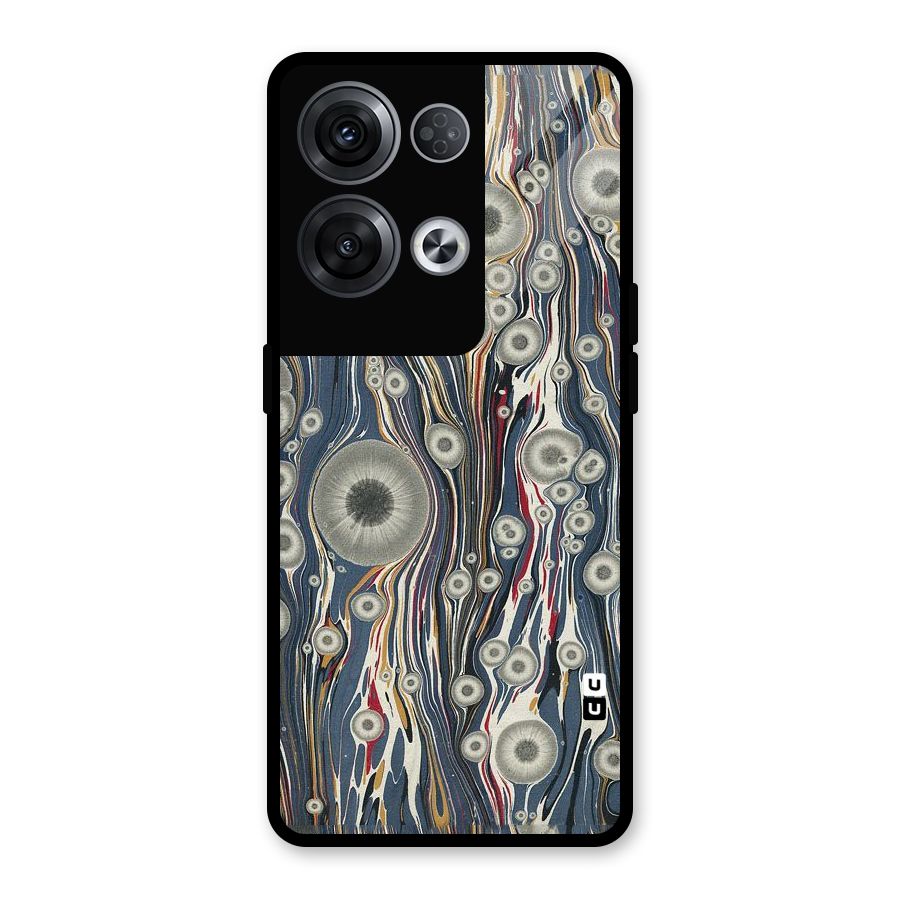 Mini Circles Glass Back Case for Oppo Reno8 Pro 5G