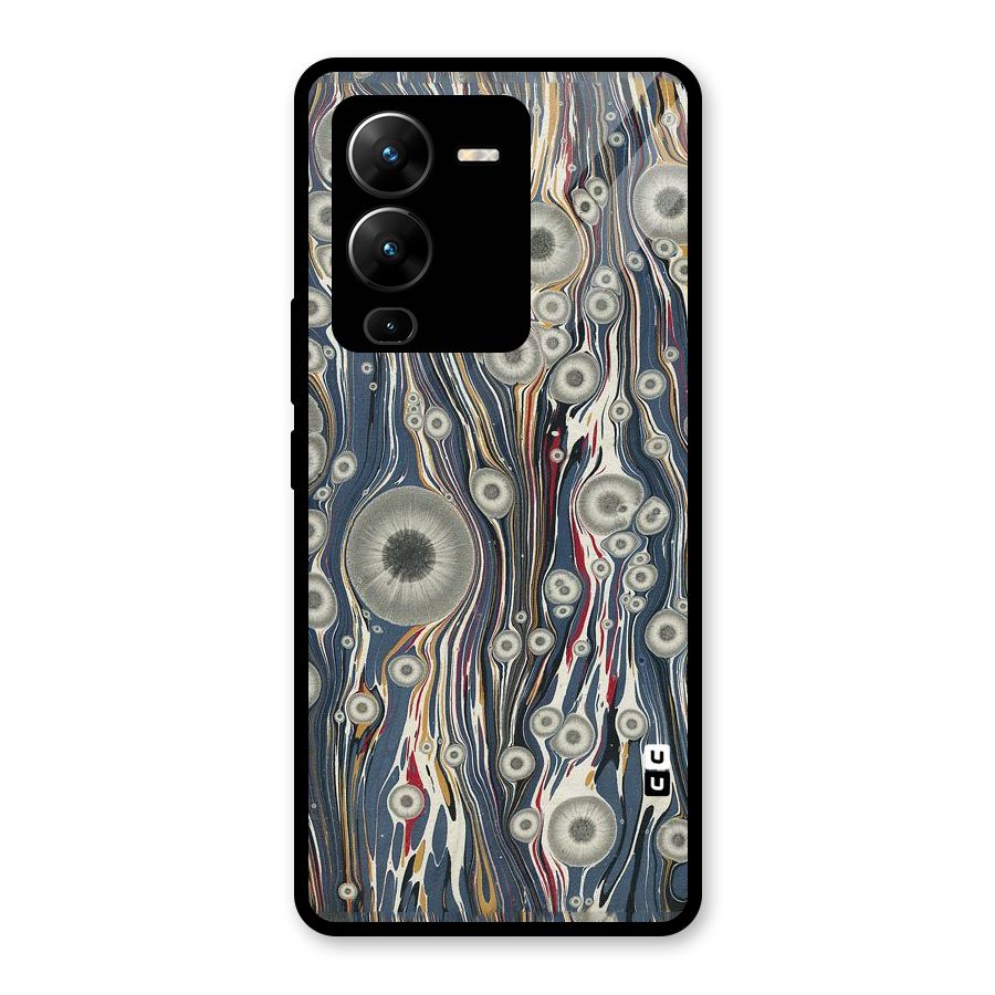 Mini Circles Glass Back Case for Vivo V25 Pro