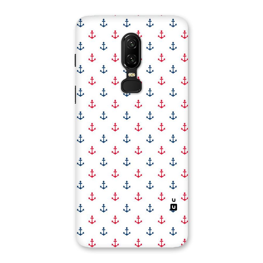 Minimal Anchor Pattern Back Case for OnePlus 6