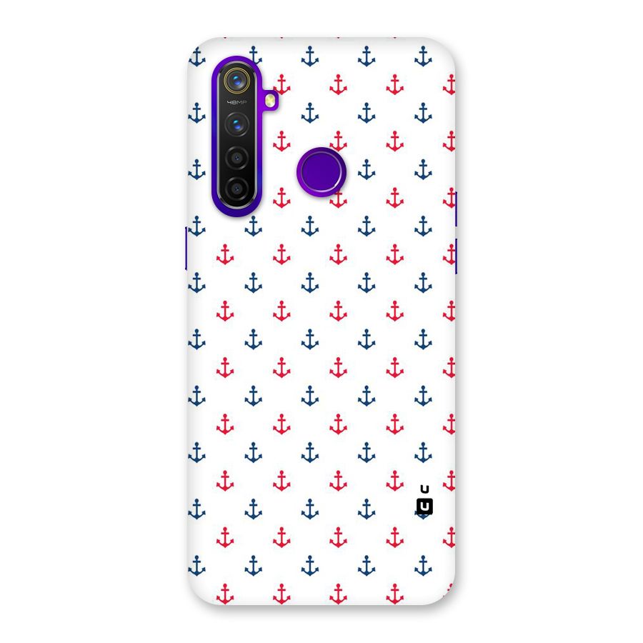 Minimal Anchor Pattern Back Case for Realme 5 Pro