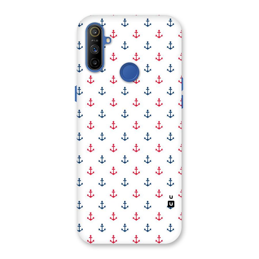 Minimal Anchor Pattern Back Case for Realme Narzo 10A
