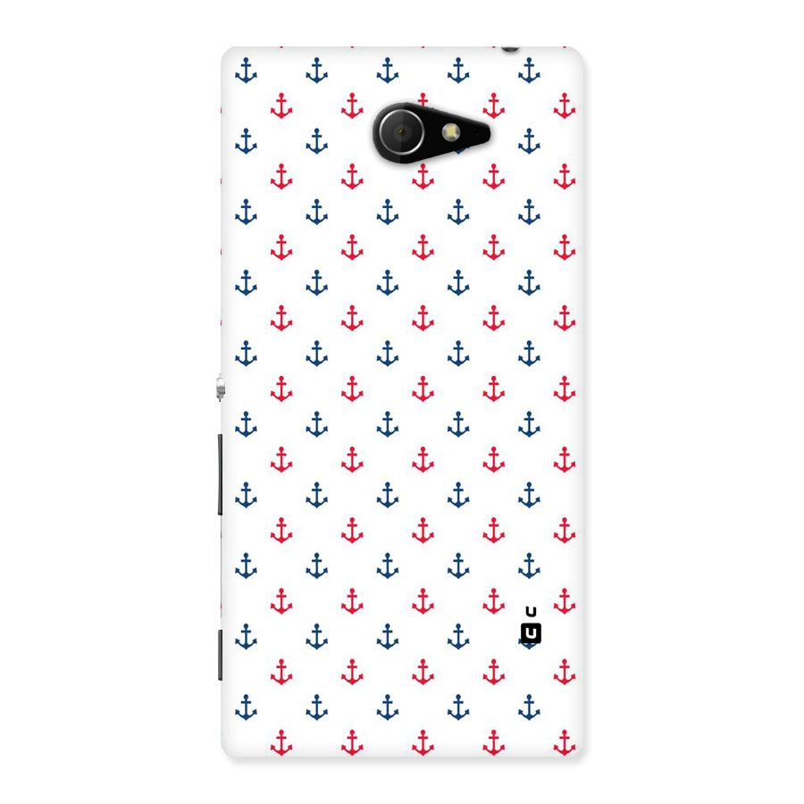 Minimal Anchor Pattern Back Case for Sony Xperia M2