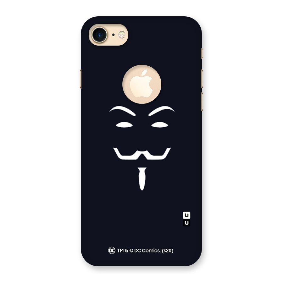 Minimal Anonymous Mask Back Case for iPhone 7 Logo Cut
