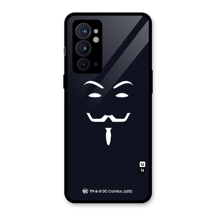 Minimal Anonymous Mask Glass Back Case for OnePlus 9RT 5G