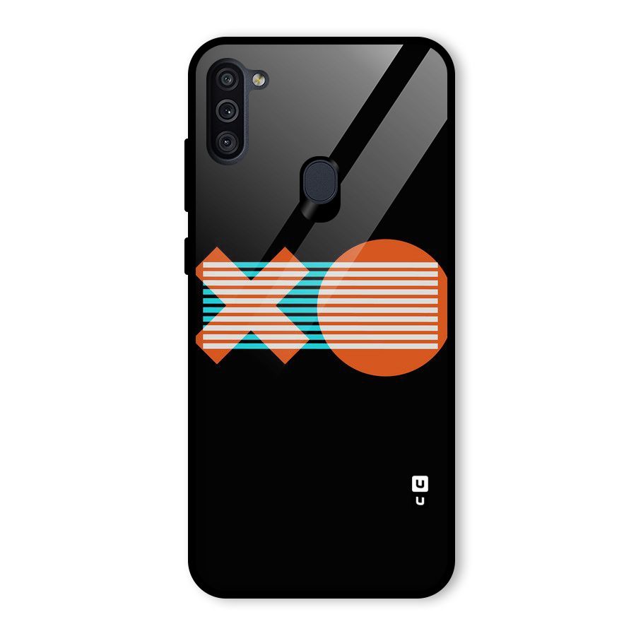 Minimal Art Glass Back Case for Galaxy M11