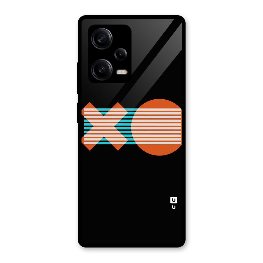 Minimal Art Glass Back Case for Redmi Note 12 Pro