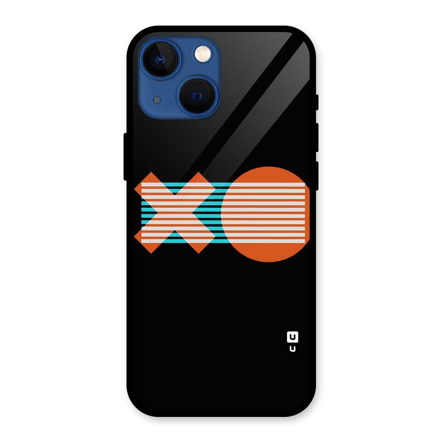 Minimal Art Glass Back Case for iPhone 13 Mini