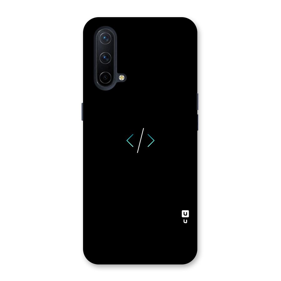 Minimal Dark Coding Back Case for OnePlus Nord CE 5G