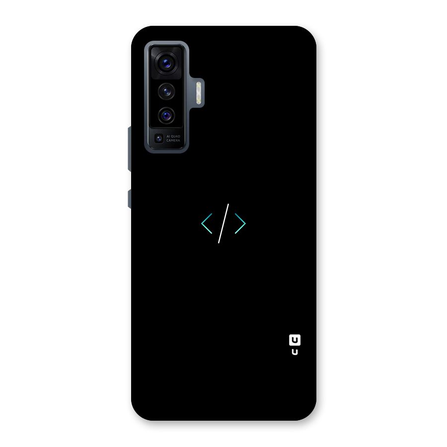Minimal Dark Coding Back Case for Vivo X50