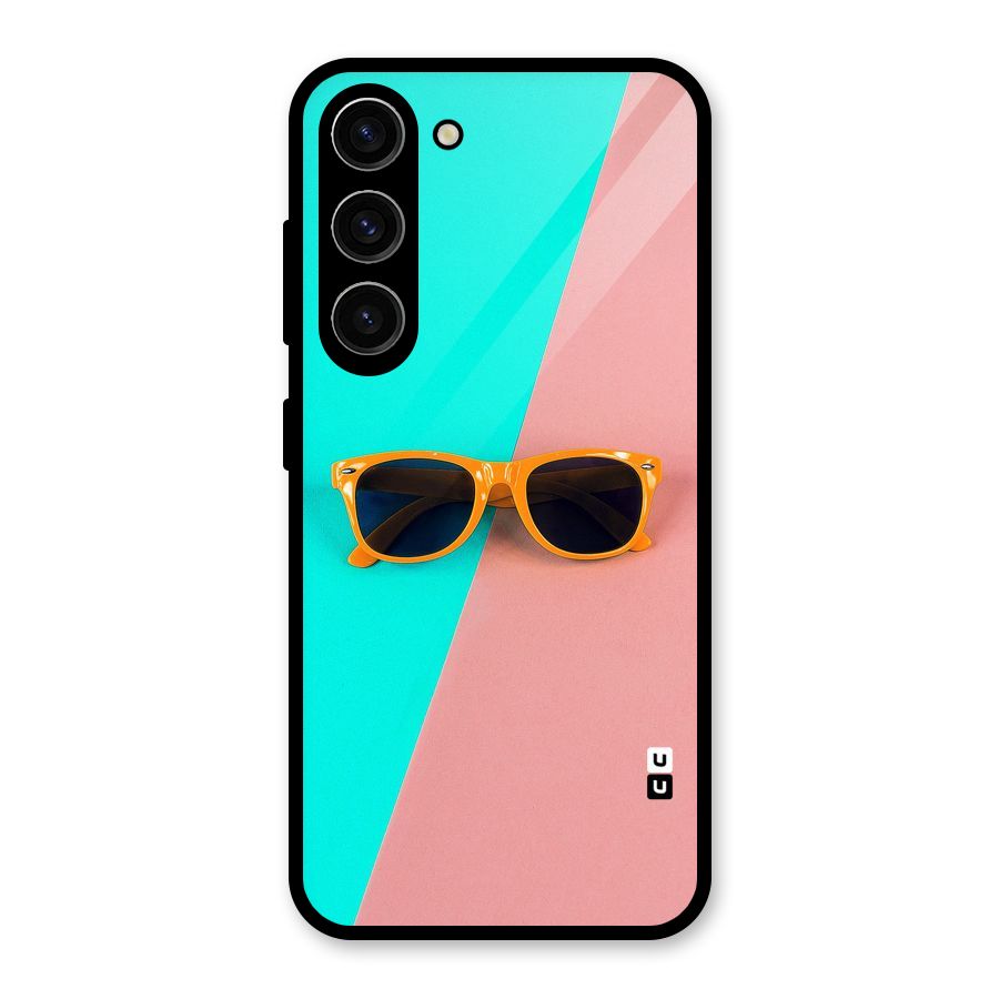 Minimal Glasses Glass Back Case for Galaxy S23