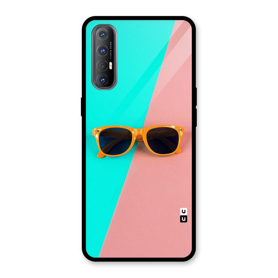 Minimal Glasses Glass Back Case for Oppo Reno3 Pro
