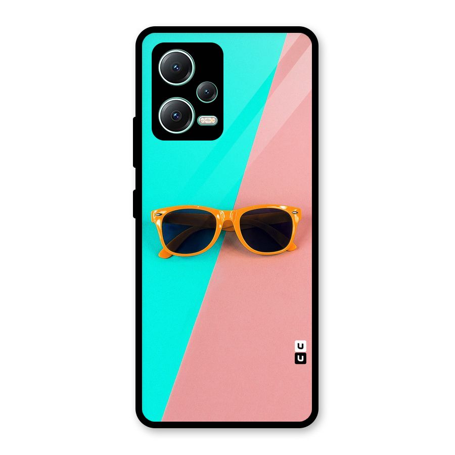 Minimal Glasses Glass Back Case for Redmi Note 12 5G