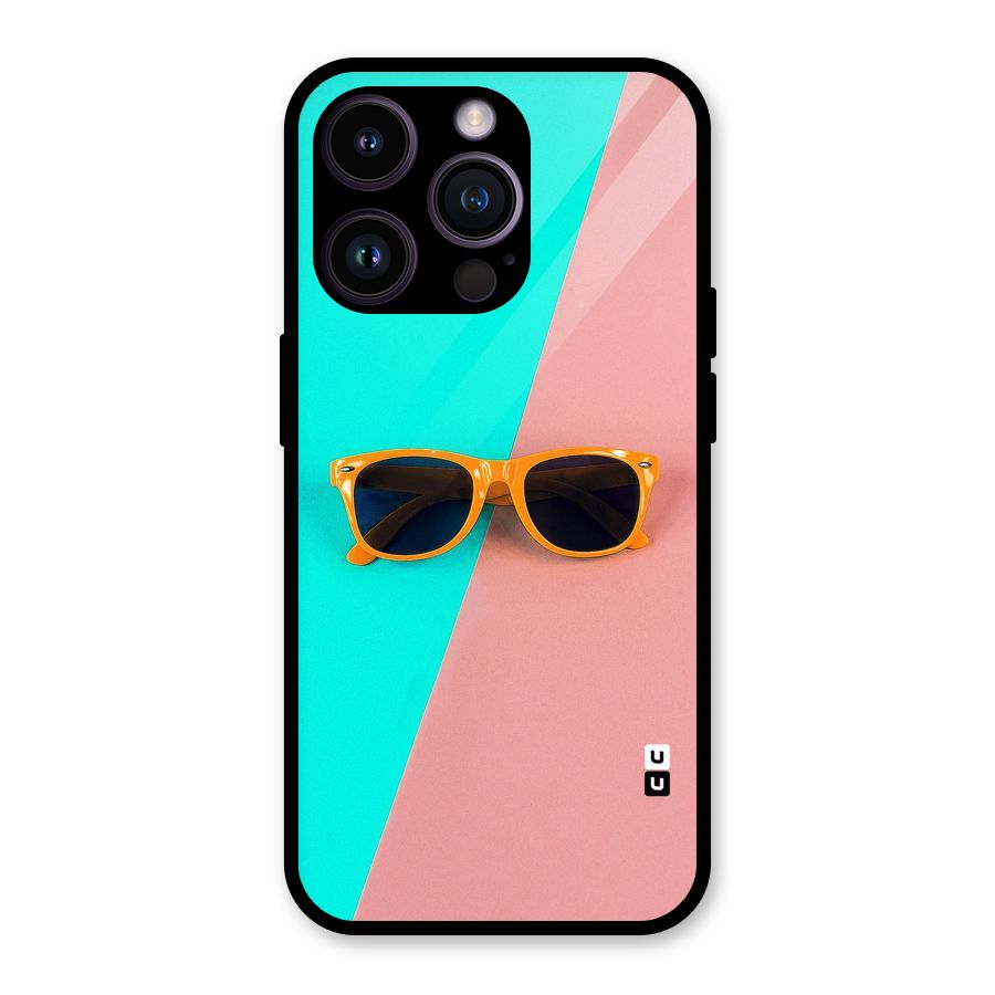 Minimal Glasses Glass Back Case for iPhone 14 Pro