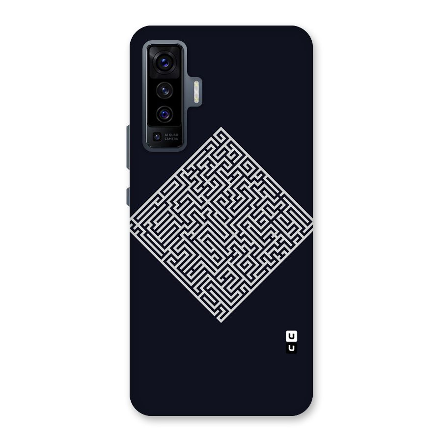 Minimal Maze Pattern Back Case for Vivo X50