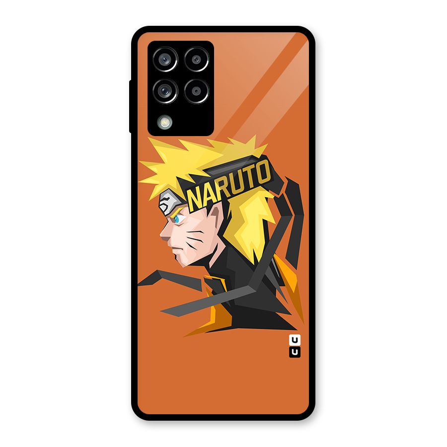 Minimal Naruto Artwork Glass Back Case for Galaxy M53 5G
