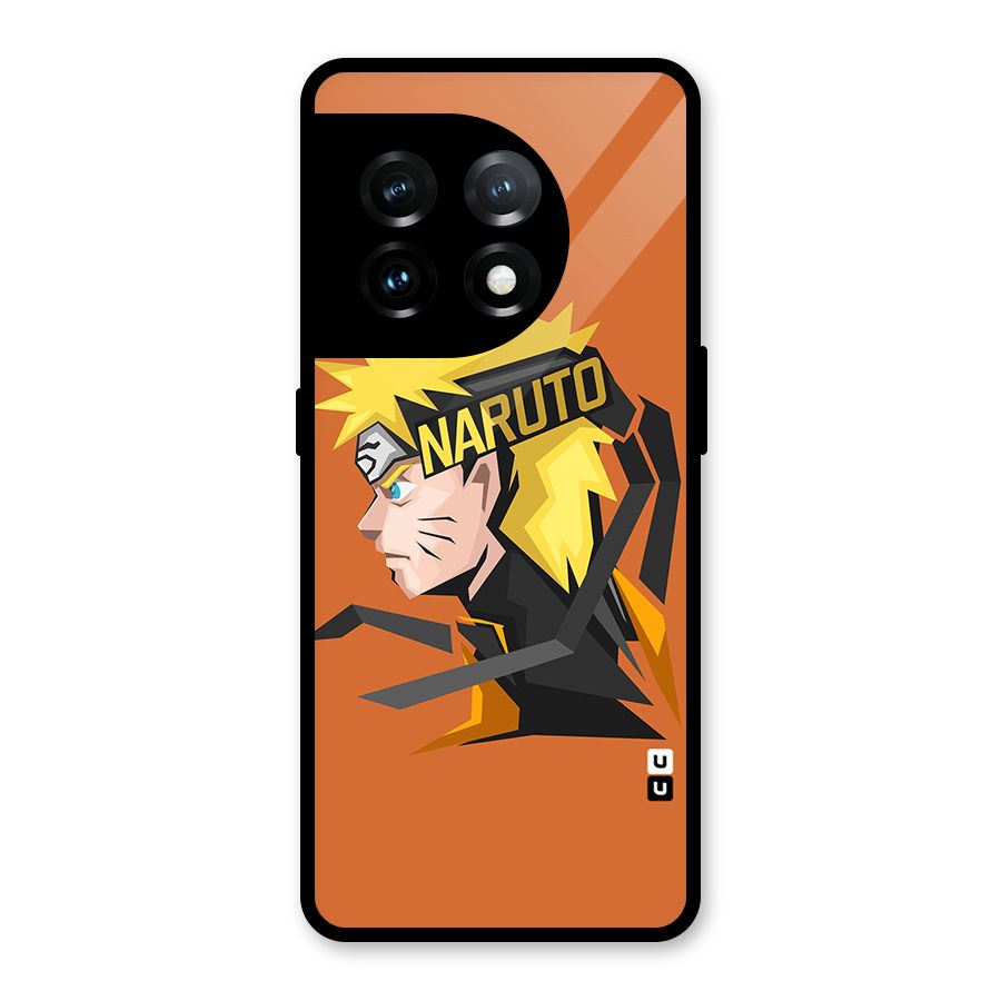 Minimal Naruto Artwork Glass Back Case for OnePlus 11