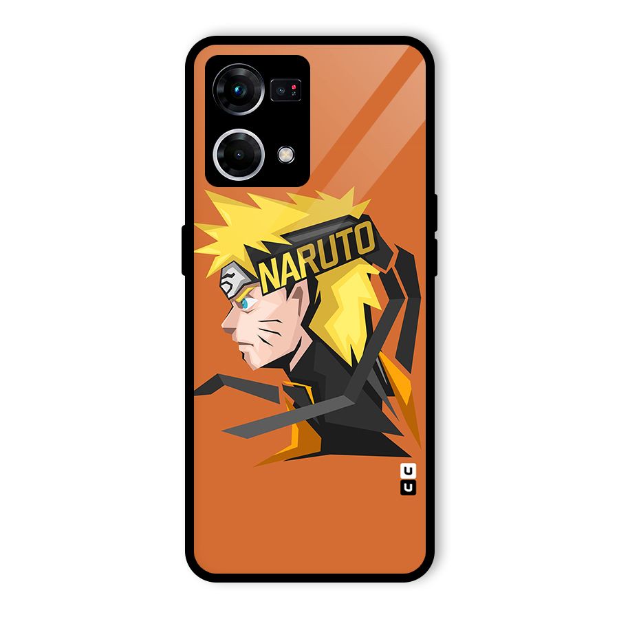Minimal Naruto Artwork Glass Back Case for Oppo F21 Pro 5G